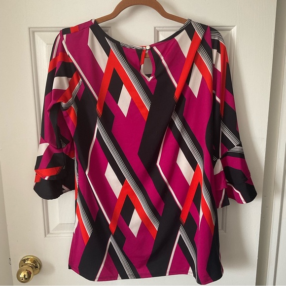 Studio Works 3/4 Sleeve Blouse, Size Large - Picture 2 of 4